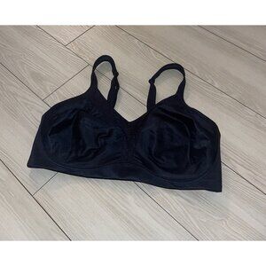 Playtex 18 Hour Bounce Control Convertible Wireless Bra 4699 38DD Black New